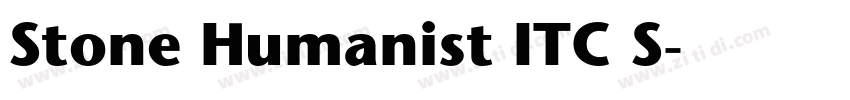 Stone Humanist ITC S字体转换